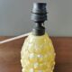 Vintage pineapple lamp in painted glass