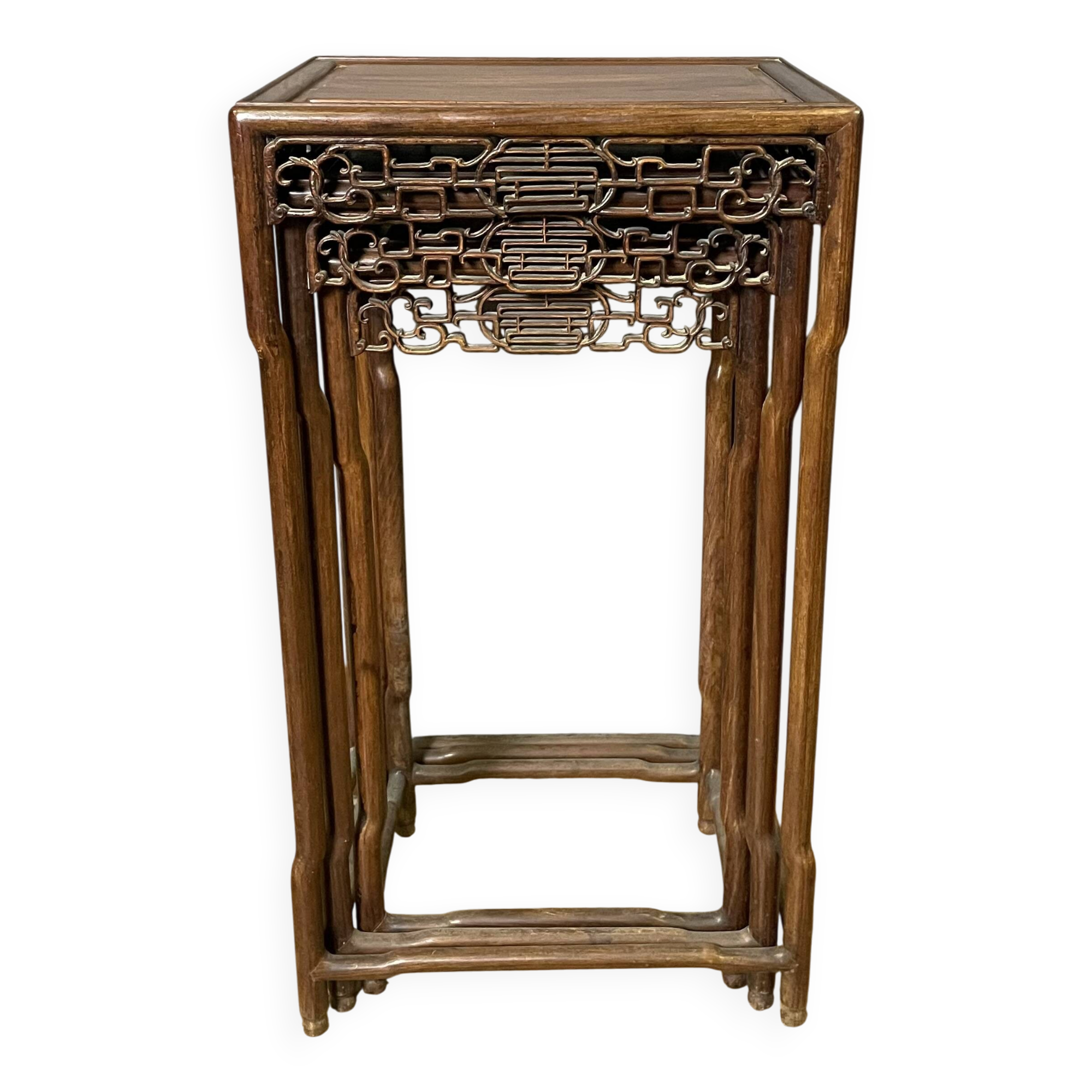 Set of three Chinese stools.