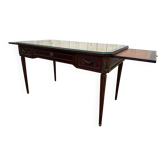 Bureau plat Louis XVI en acajou, attribué Jansen