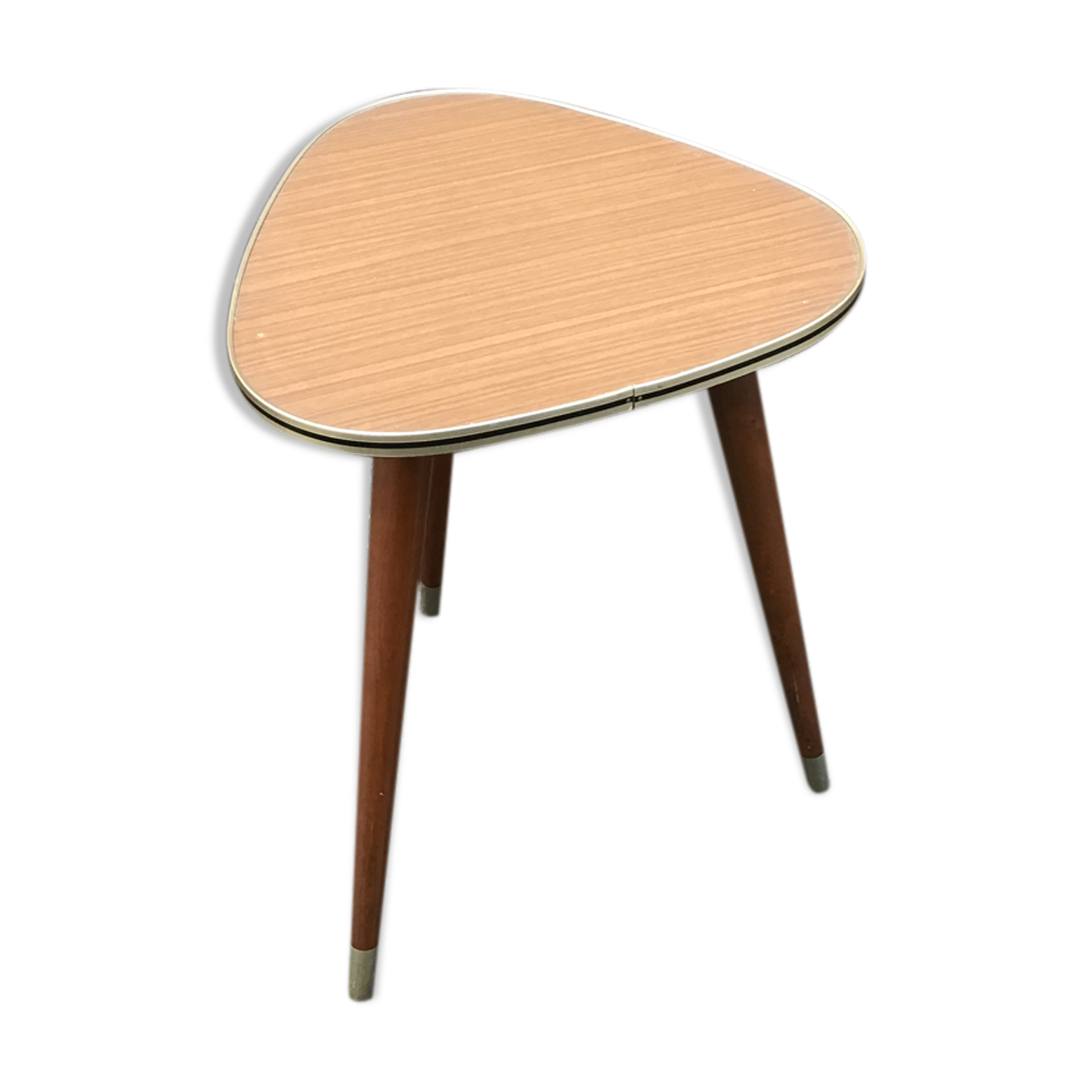 Mid century coffee table french cocktail vintage design 1960 scandinavian tripod