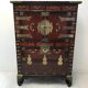 Furniture antique Korean storage box 1910 in wood and brass