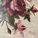 Oil on canvas with vintage roses