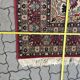 Vintage rug carpet 70s mid century czechoslovakia red 246cm x 360cm