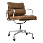 Fauteuil de bureau en cuir de Charles et Ray Eames pour Herman Miller, 1970s