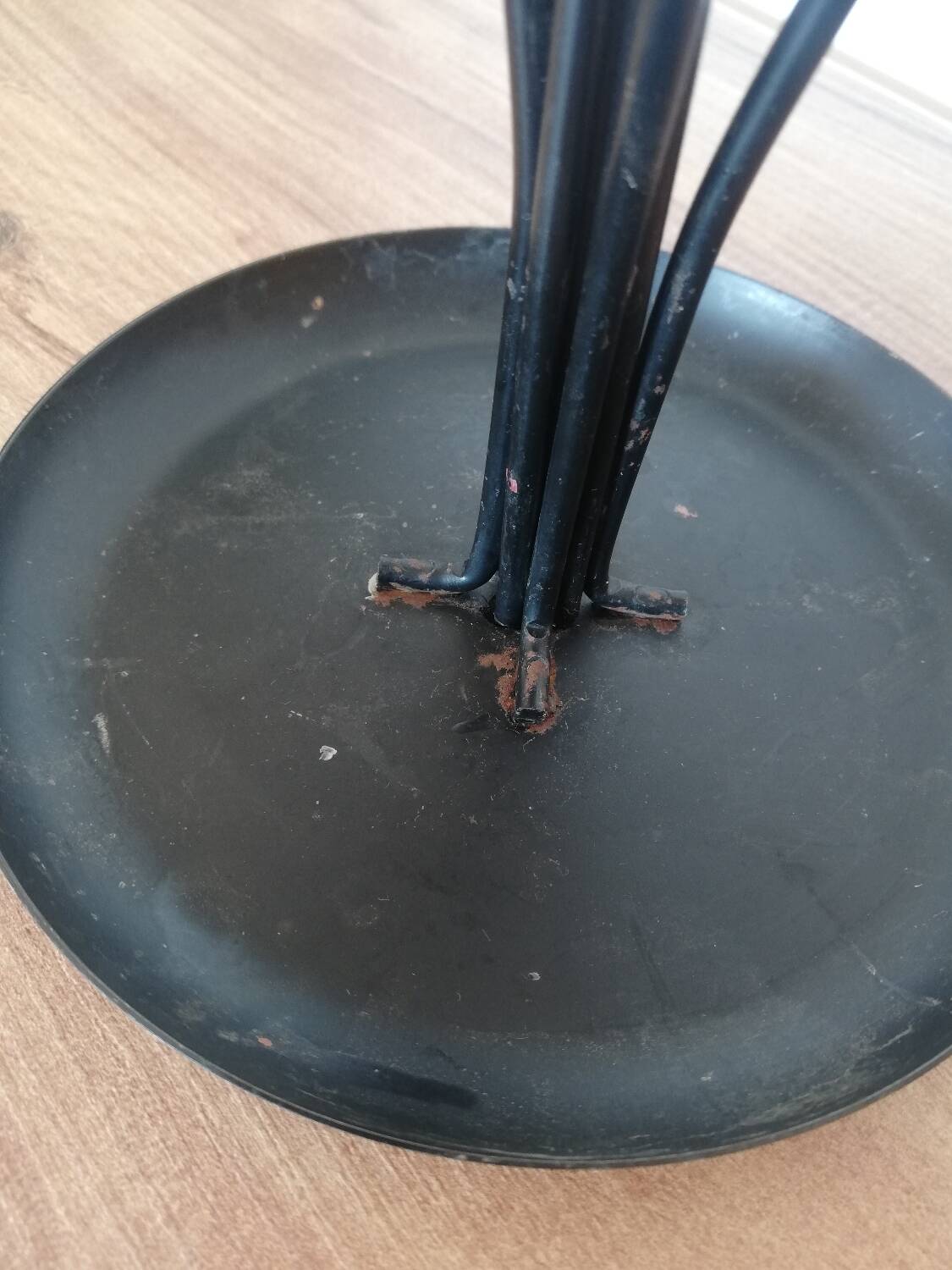 Swedish black candle holder with 9 branches
