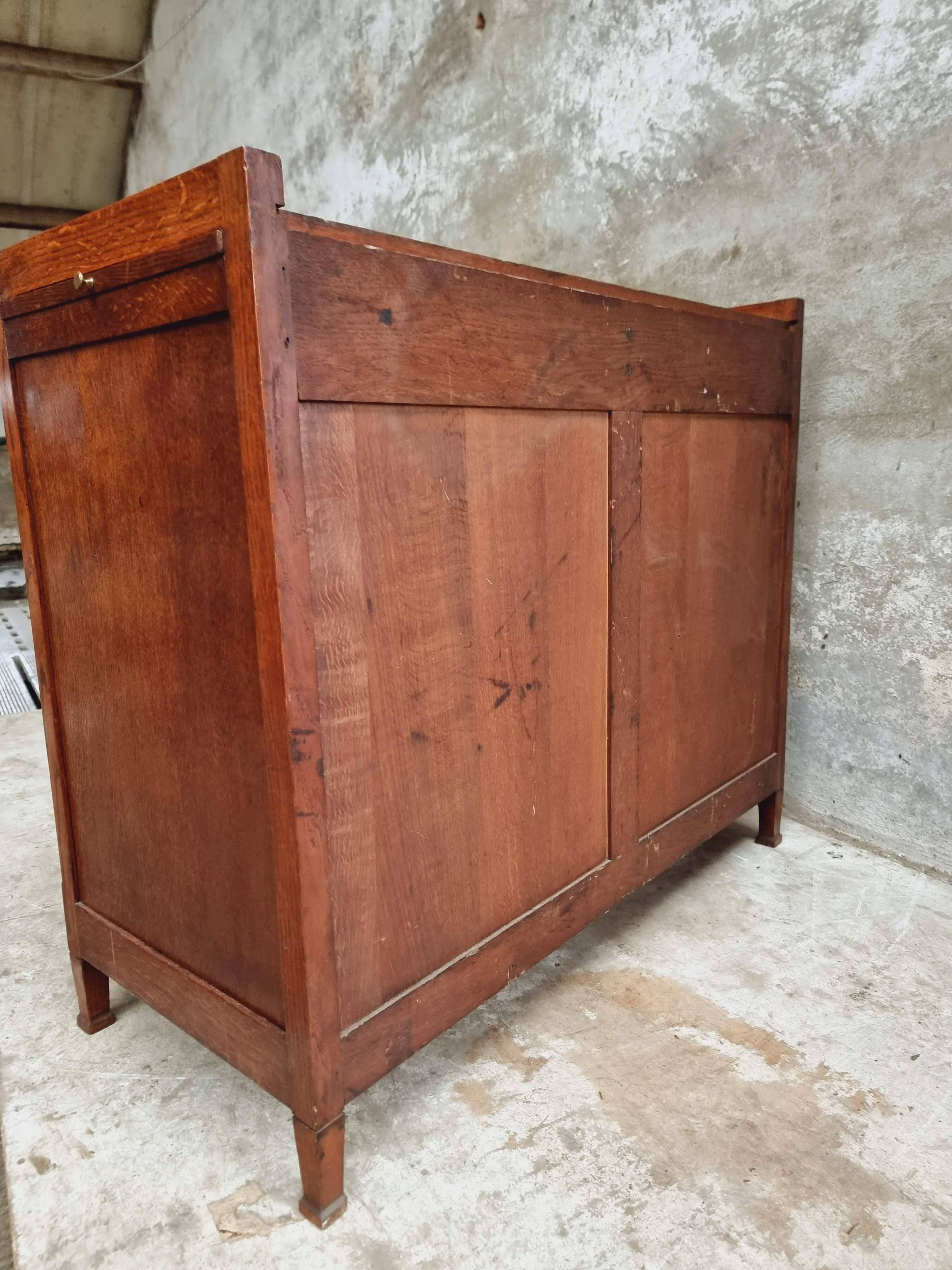 Antique sideboard chest of drawers Art Deco oak