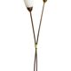 Sculptural Czech Floor Lamp with Twin Milk Glass Shades, 1960s