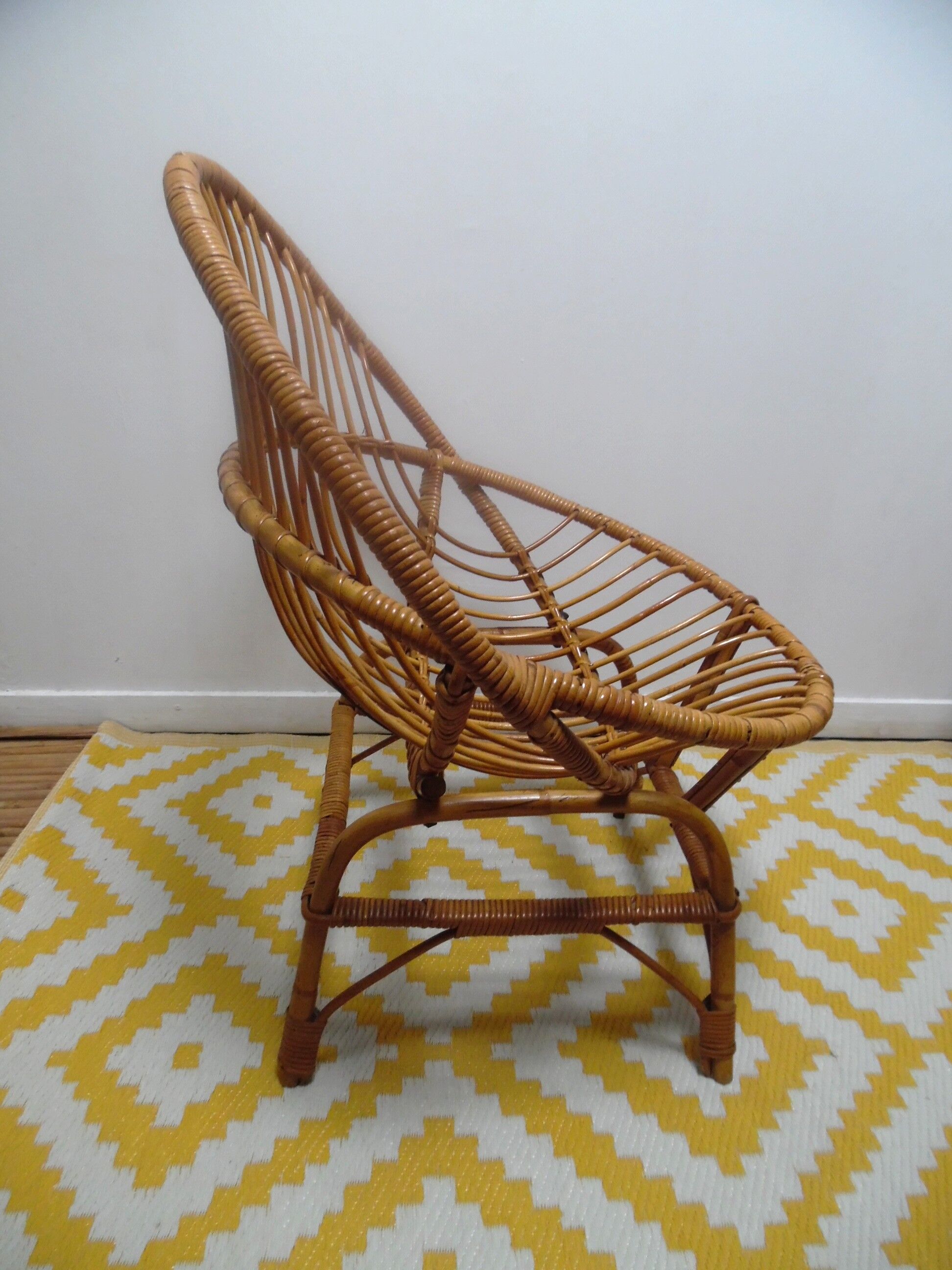 Rattan armchair