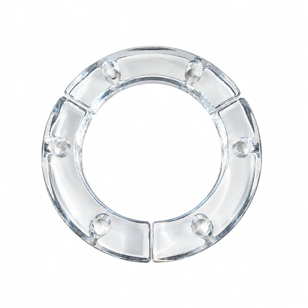 Chandelier centrepiece in pressed moulded glass