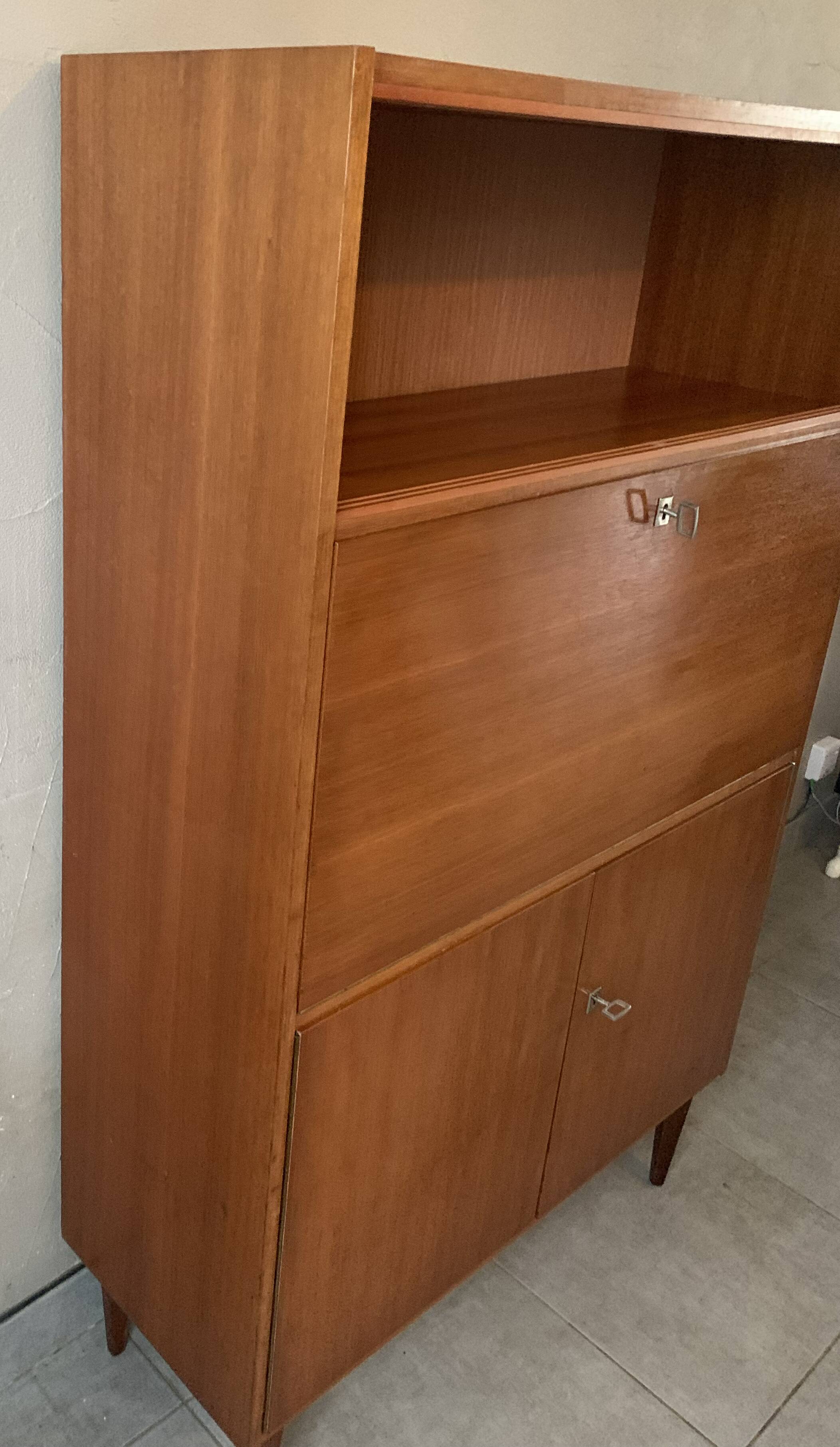 Scandinavian teak secretary, 1960s