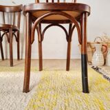 Pair of vintage wooden bistro chairs