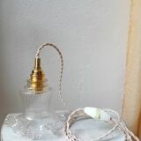 Vintage glass hanging lamp