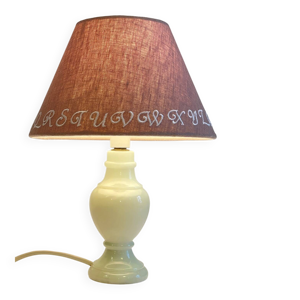 Lampe marbre blanc vintage