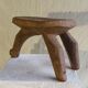 Stool old African art wooden Lobi from Burkina Faso