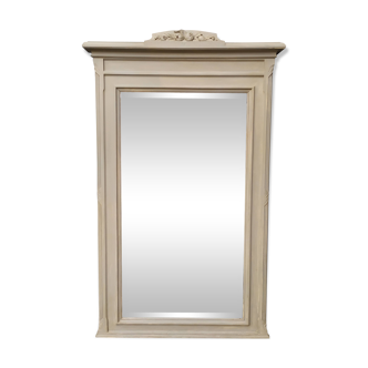 Ancien miroir patiné gris