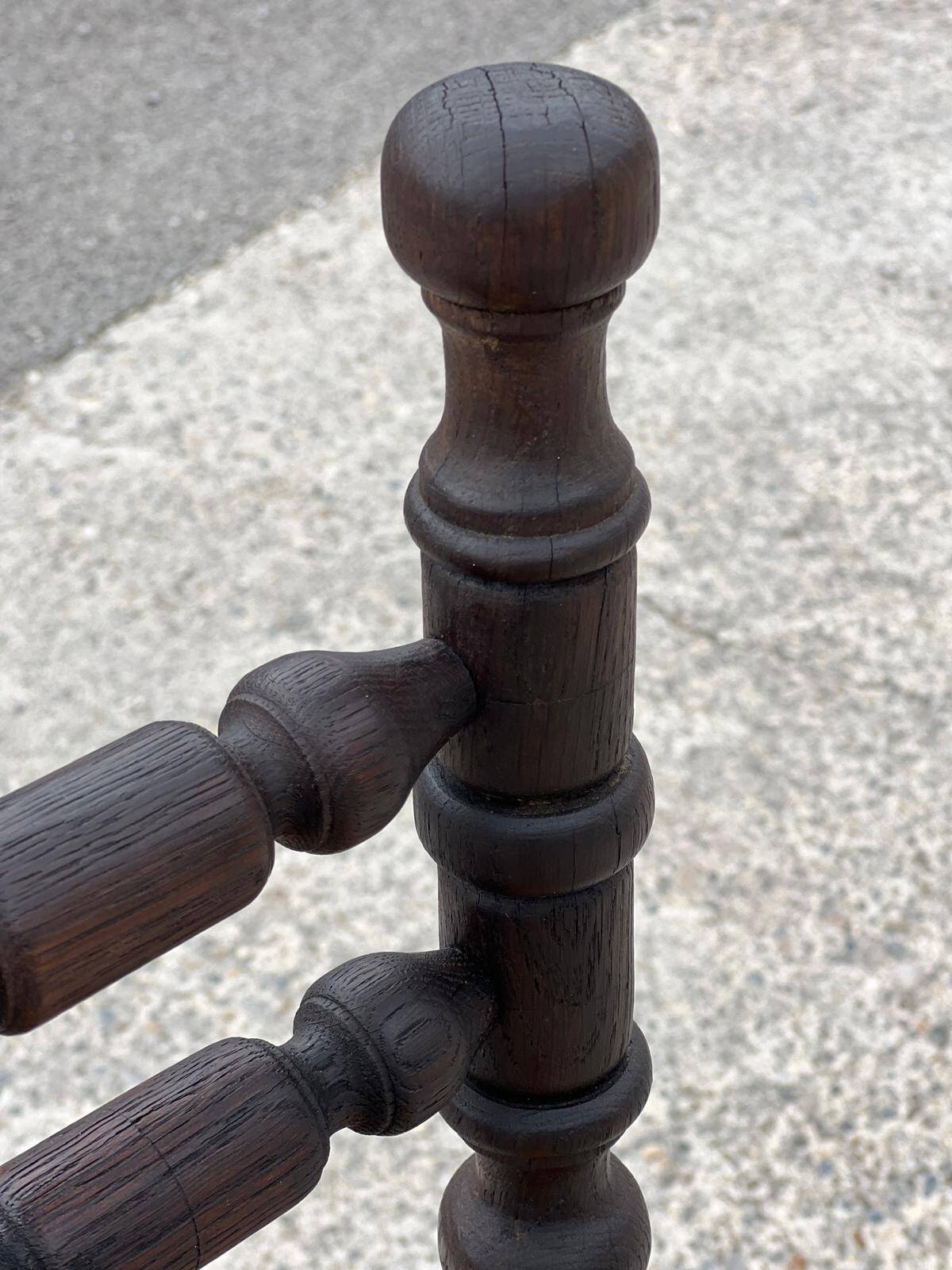 Chair called Bobbin in stained oak, 1930