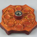 1960s/1970s Ceramic Wall Sconce, Mid-Century Space Age Design