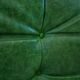 Vintage two-seat Togo sofa with arms in green leather by Michel Ducaroy for Ligne Roset, 1970s