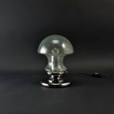 Mid-Century Chrome and Glass Mushroom Table Lamp by Baum Leuchten, 1970s