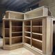 Antique corner oak workshop furniture – bookshelf / display cabinet