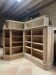 Antique corner oak workshop furniture – bookshelf / display cabinet
