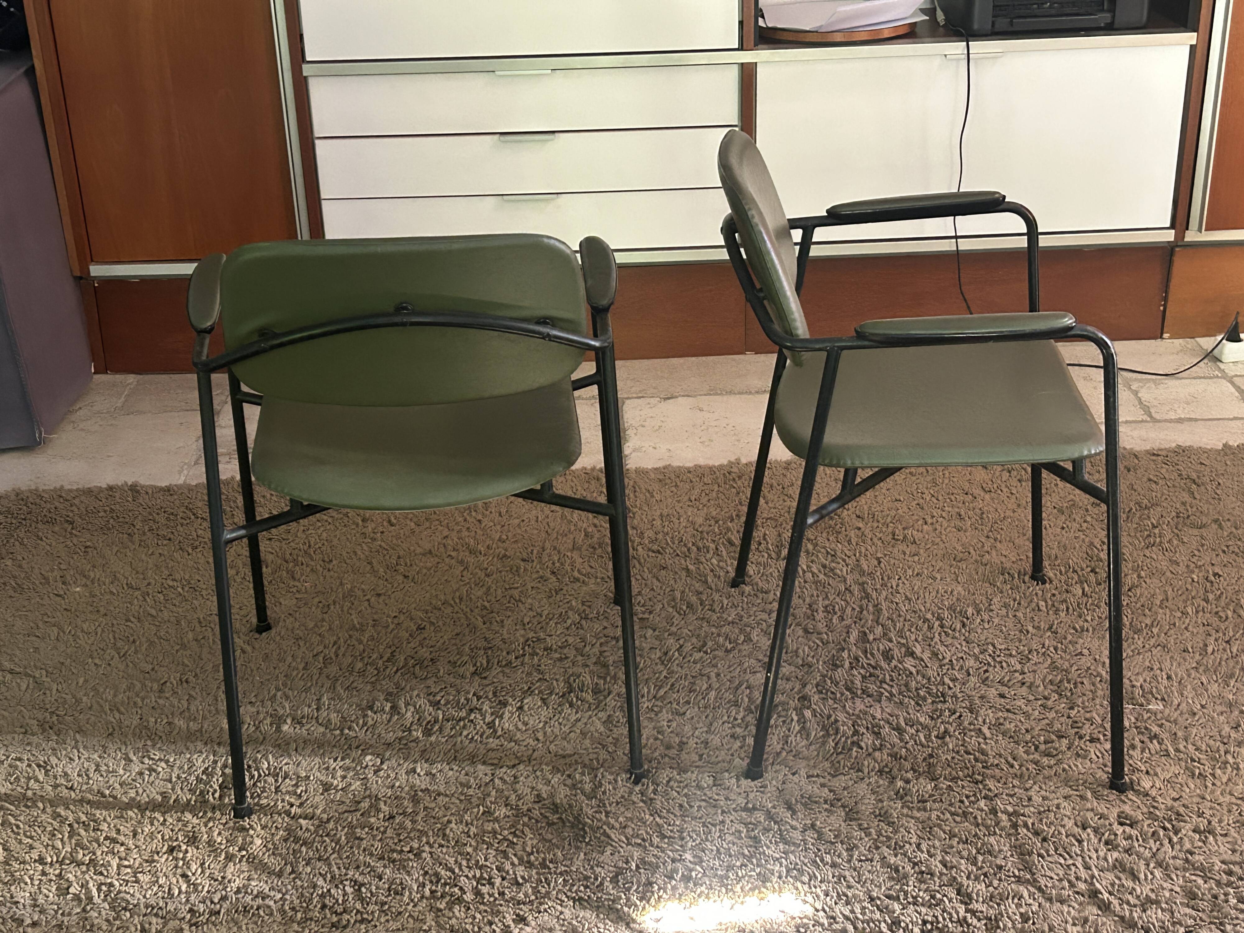 Paire de fauteuils Eugen Schmidt, modèle Coraline pour Airborn 1960