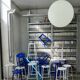 Bar nicolle stool h75 blue ral 5002 brilliant ultramarine blue