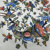 Unique Limoges plate with bird and blue flowers motif – 1224a2