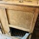 Old wooden refrigerator