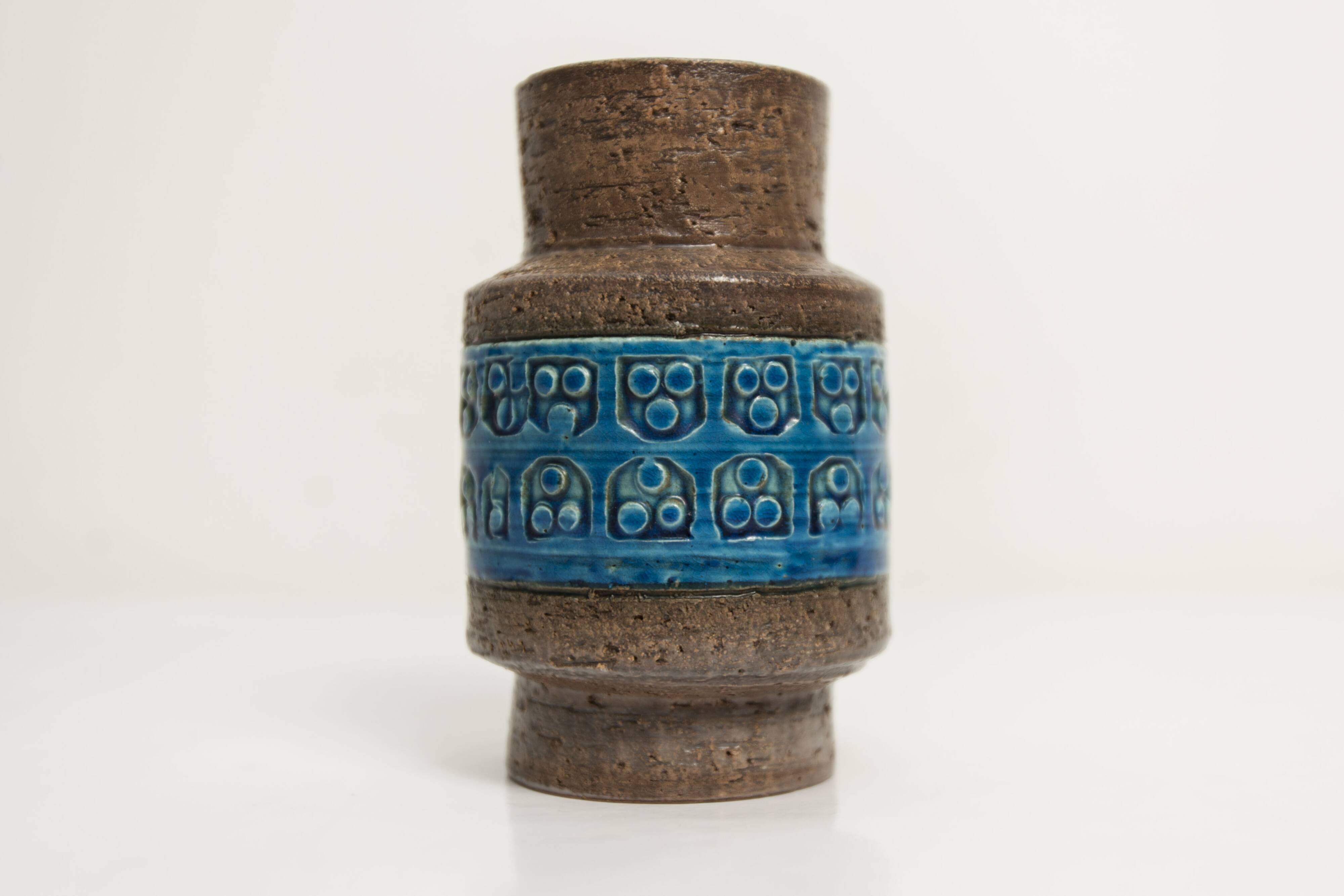 Vintage Italian vase by Aldo Londi for Bitossi 1960 Height 12cm
