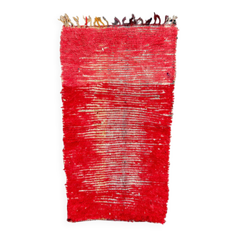 Tapis Marocain Beni M'guild rouge - 154 x 82 cm