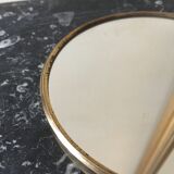 Round brass mirror