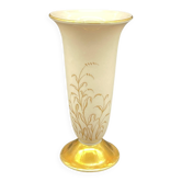 Small Kerafina Bavaria vase in porcelain with gold decoration.
