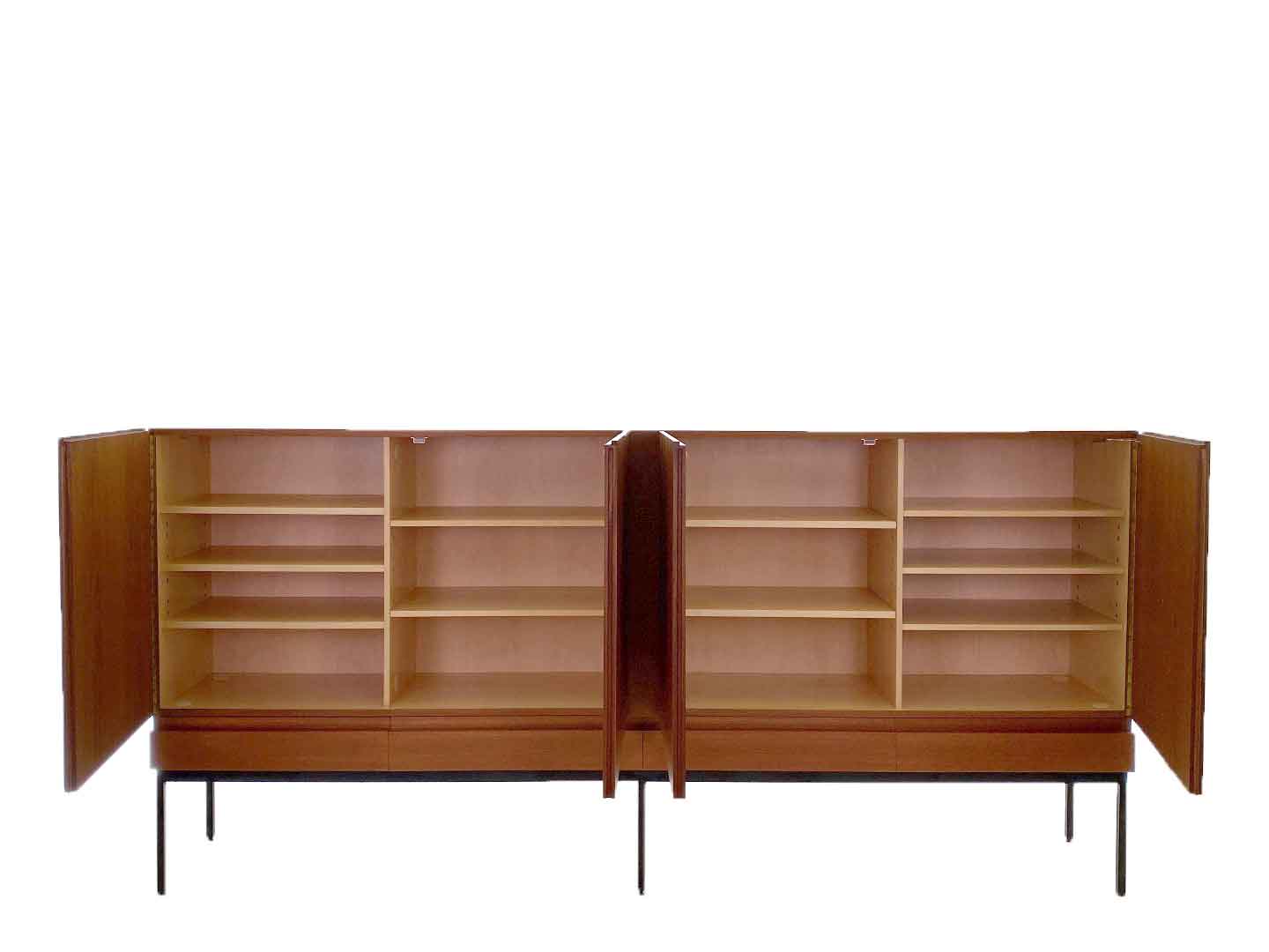 B60 teak highboard by Dieter Waeckerlin for Behr 1950s