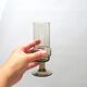 Six glasses of smoked glass 70s