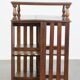 Large Antique English Oak Library Book Carousel
