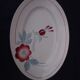 Flat oval red flower L 27 cm