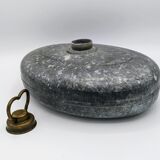 Old metal hot water bottle