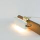 Lampe à pince en laiton, 1950 pour étagère, string