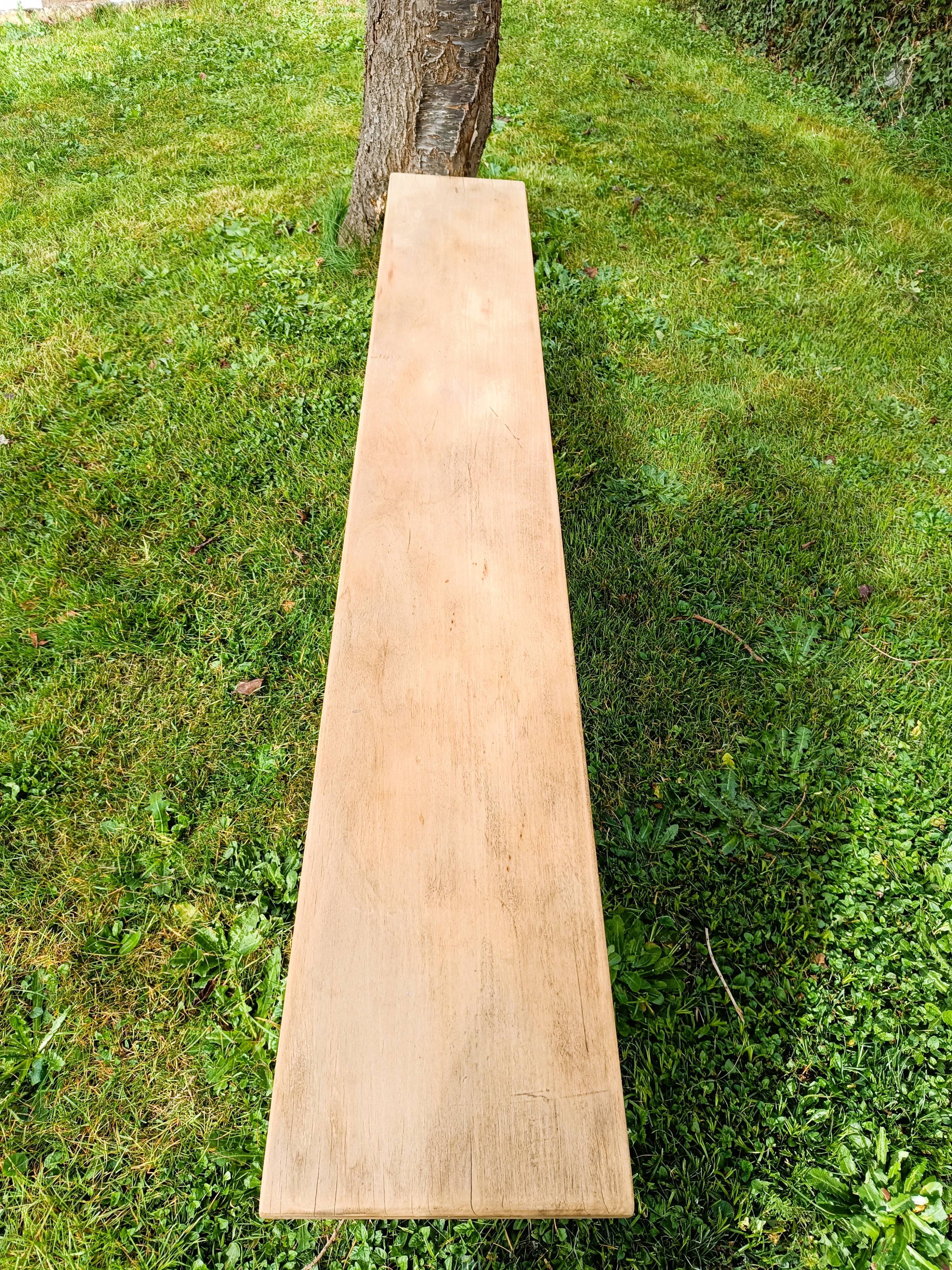 Antique bench in solid beech
