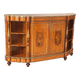 Buffet ancien en placage de loupe d’érable, Royaume-Uni, XIXe siècle