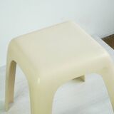 Beige plastic mid-century stools model No. by Valenti Milano Italy