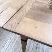 Solid oak farmhouse table with extensions (190-280cm) 1950