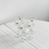 6 verres à liqueur Luminarc.