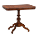 Petite table ancienne en noyer avec incrustations, Italie, XXe siècle