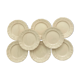 Set of 8 plates ivory Digoin Sarreguemines