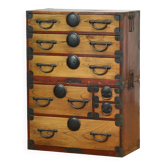 Japanese Tansu chest of drawers, circa 1870