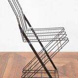 Pair of Italian steel chairs