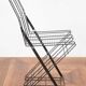 Pair of Italian steel chairs
