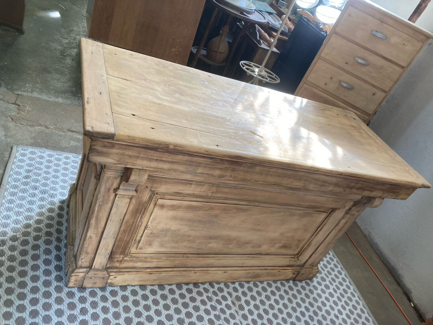 Restored antique trade counter